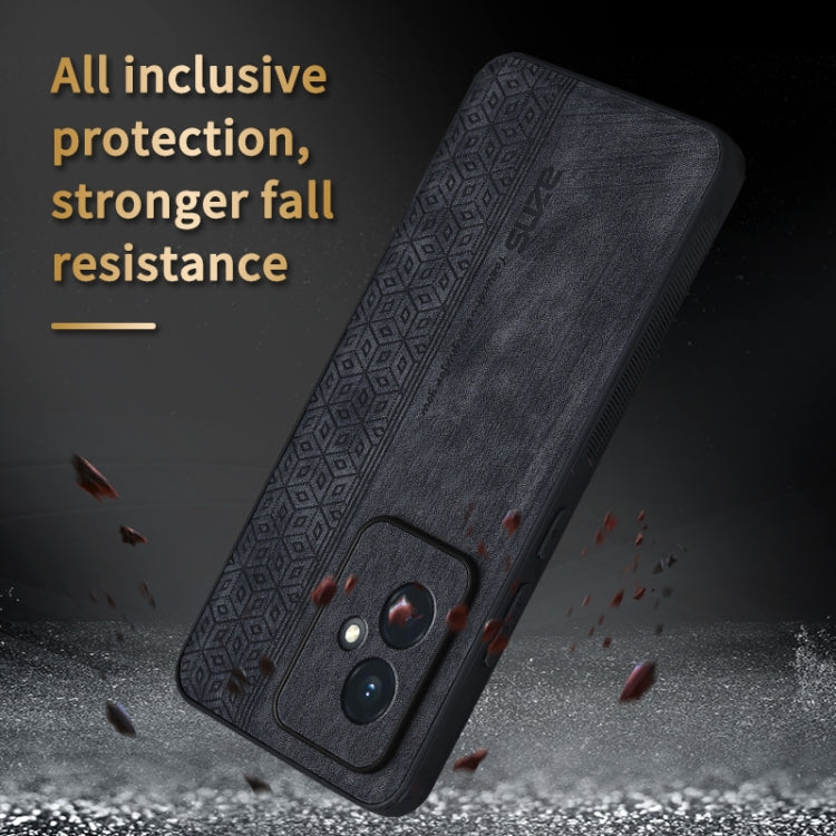 For Honor 100 AZNS 3D Embossed Skin Feel Phone Case(Purple)
