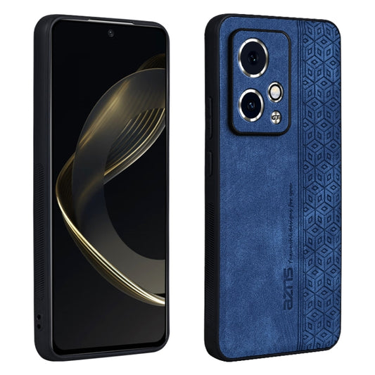 For Honor 90 GT AZNS 3D Embossed Skin Feel Phone Case(Sapphire Blue)