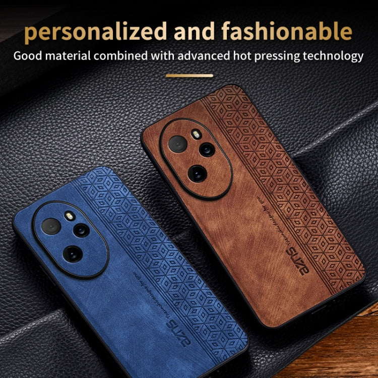 For Honor 100 Pro AZNS 3D Embossed Skin Feel Phone Case(Sapphire Blue)