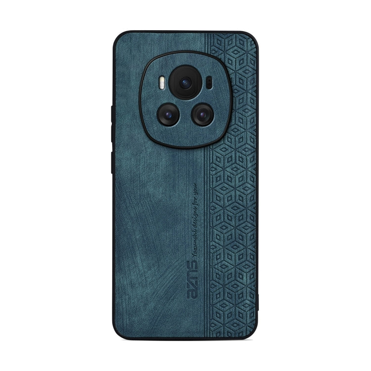 For Honor Magic6 AZNS 3D Embossed Skin Feel Phone Case(Dark Green)