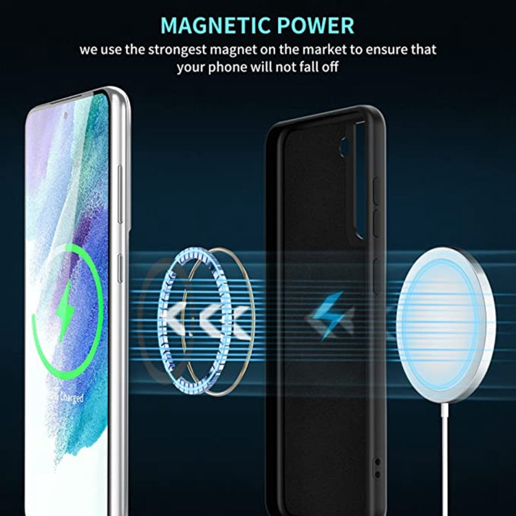 For Samsung Galaxy S24 5G MagSafe Magnetic Liquid Silicone Phone Case(Black)