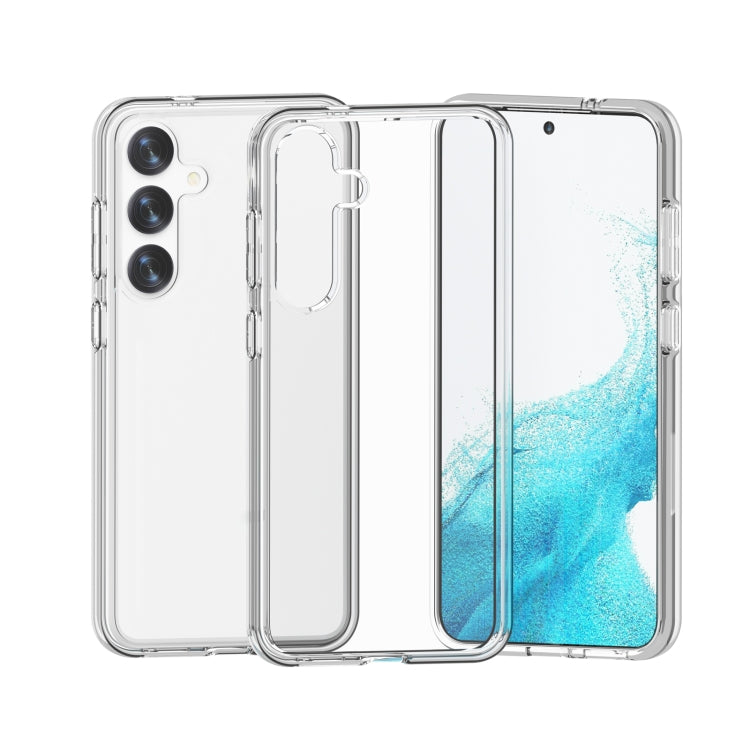 For Samsung Galaxy S24 5G Shockproof Terminator Glitter Powder Phone Case(Transparent)