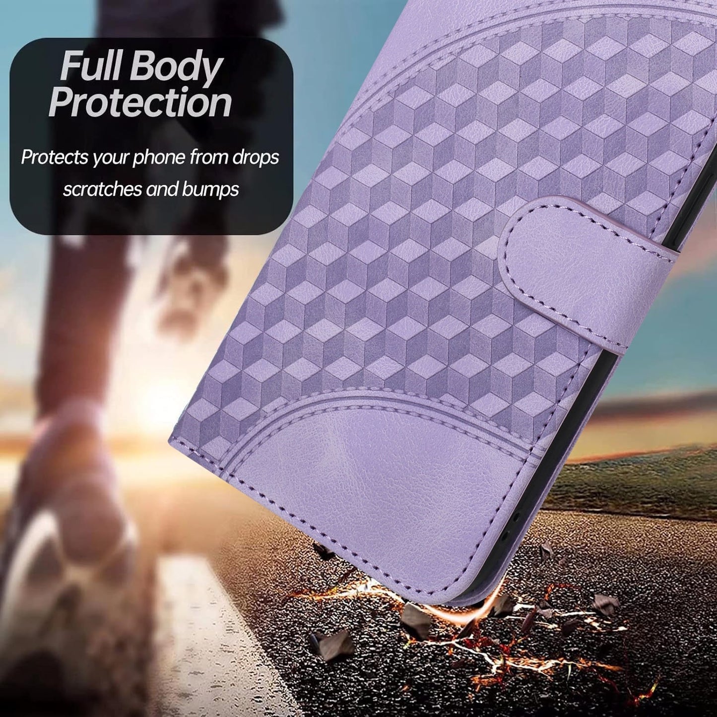 For iPhone 16e YX0060 Elephant Head Embossed Phone Leather Case with Lanyard(Light Purple)