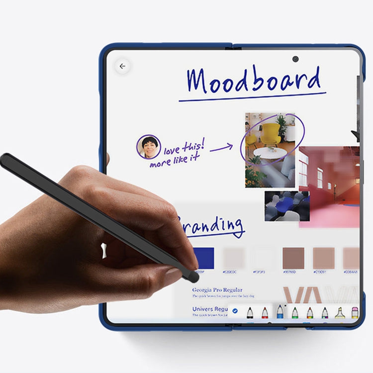 For Honor Magic V2 Integrated Skin Feel PC Phone Case with Pen / Pen Box(Light Green)