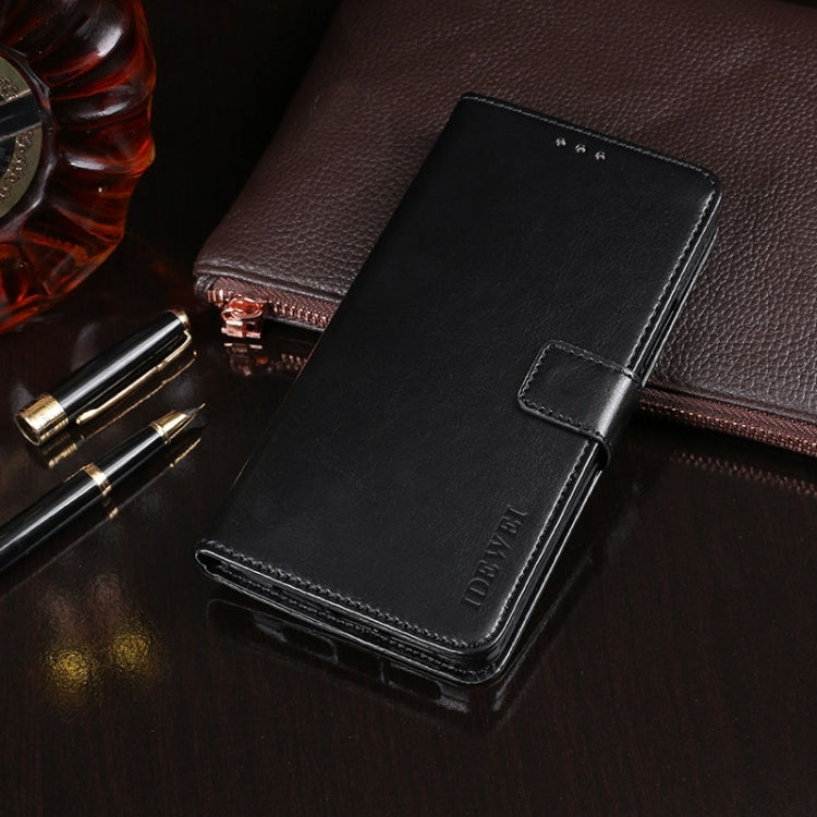 For Samsung Galaxy S24 5G idewei Crazy Horse Texture Leather Phone Case(Black)