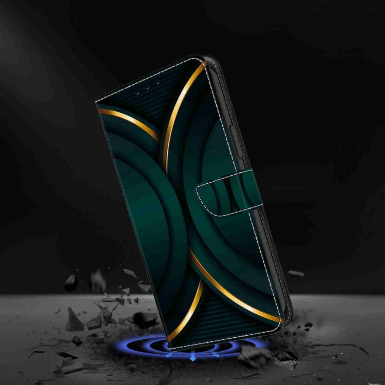 For Honor Magic5 Pro Crystal 3D Shockproof Protective Leather Phone Case(Two Branches)