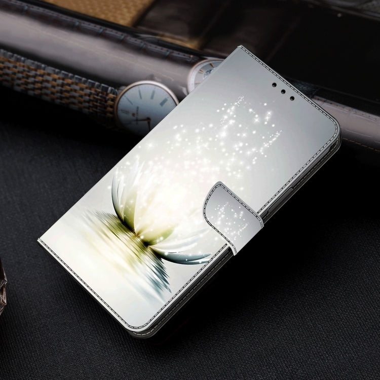 For Honor Magic6 Lite Crystal 3D Shockproof Protective Leather Phone Case(Light Lotus)