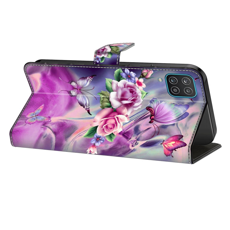 For Honor Magic6 Lite Crystal 3D Shockproof Protective Leather Phone Case(Butterfly)