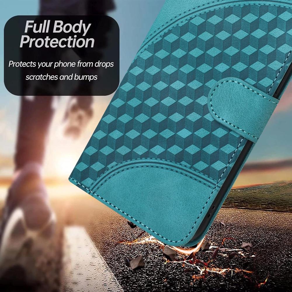 For OPPO K13 5G Elephant Head Embossed Phone Leather Case with Lanyard(Light Blue)