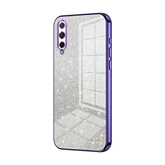 For Honor 30i Gradient Glitter Powder Electroplated Phone Case(Purple)