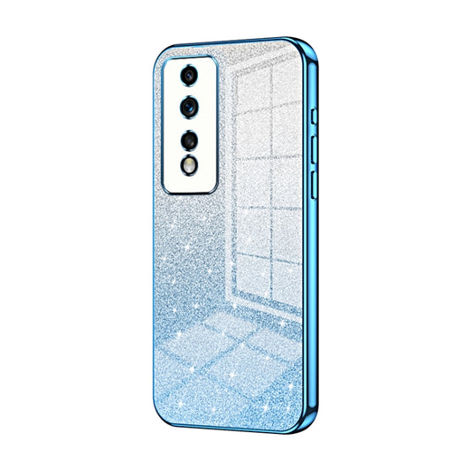 For Honor 80 GT Gradient Glitter Powder Electroplated Phone Case(Blue)