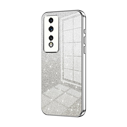 For Honor 80 GT Gradient Glitter Powder Electroplated Phone Case(Silver)