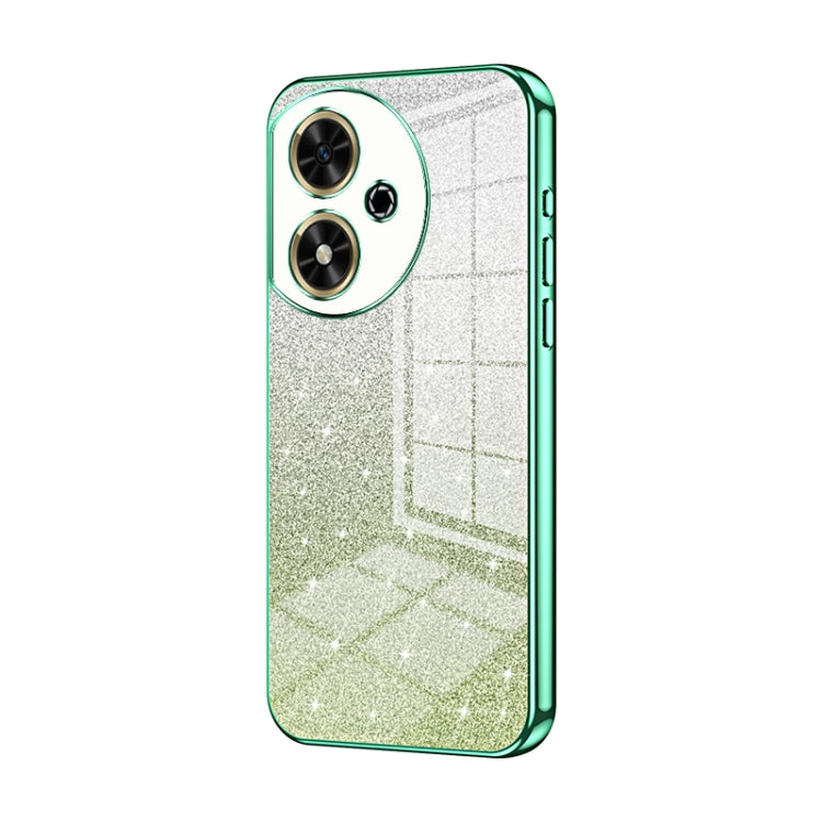 For Honor Play 50 Gradient Glitter Powder Electroplated Phone Case(Green)