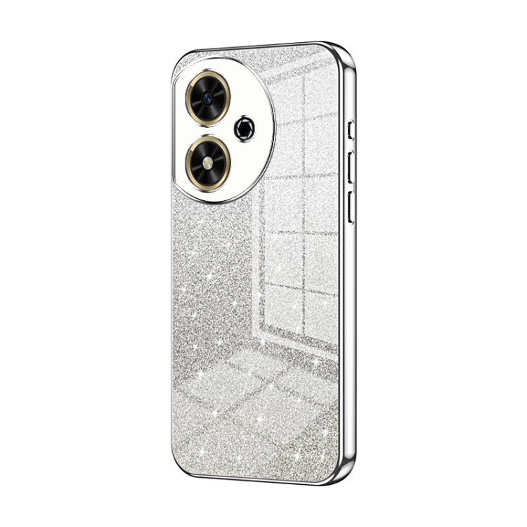 For Honor Play 50 Gradient Glitter Powder Electroplated Phone Case(Silver)