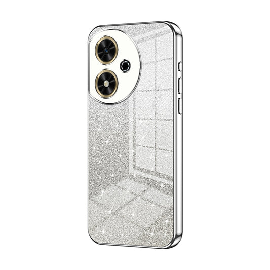 For Honor Play 50 Gradient Glitter Powder Electroplated Phone Case(Silver)