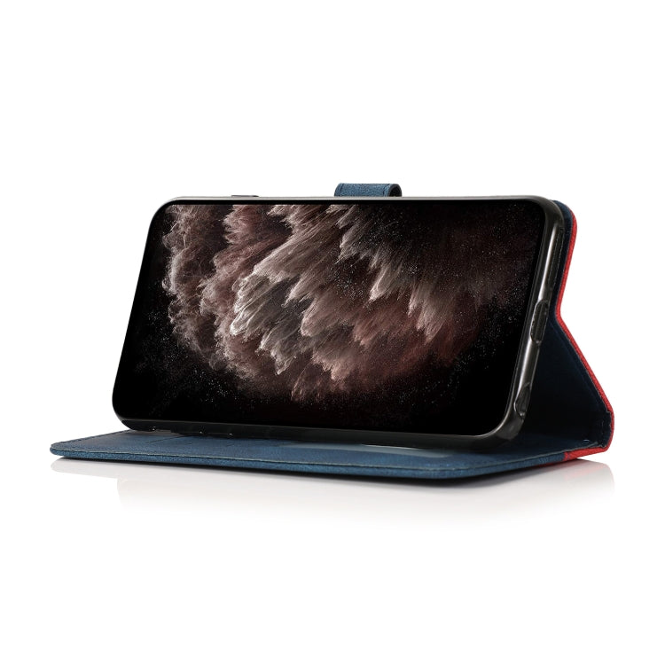 For Honor 90 Dual-color Stitching Leather Phone Case(Red Blue)