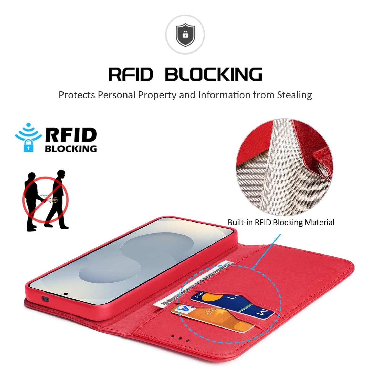 For Samsung Galaxy S25 Edge 5G DUX DUCIS Hivo Series Cowhide + PU + TPU Flip Phone Case(Red)