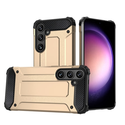 For Samsung Galaxy S24 5G Magic Armor TPU + PC Phone Case(Gold)