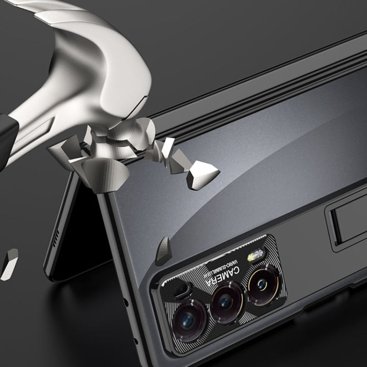 For Honor Magic V2 GKK Integrated Magnetic Fold Hinge Shockproof Phone Case(Black)