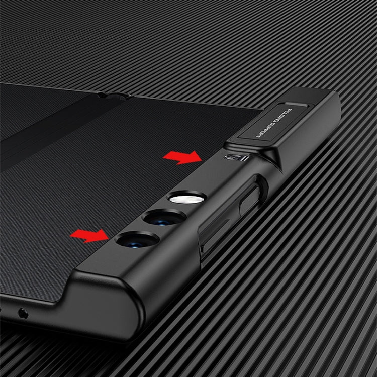 For Honor V Purse GKK Ultra-thin Full Coverage Shockproof Phone Case with Holder(Black)