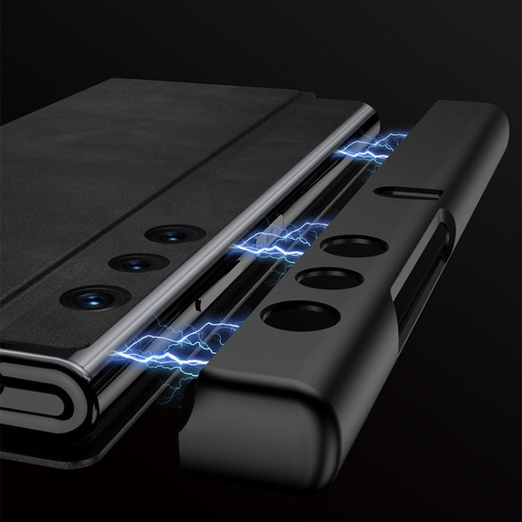 For Honor V Purse GKK Frosted Leather Fold Phone Case(Black)