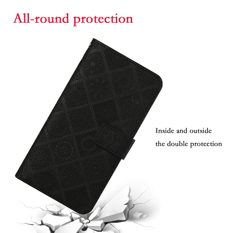 For Samsung Galaxy S24 5G Ethnic Style Embossed Pattern Leather Phone Case(Black)