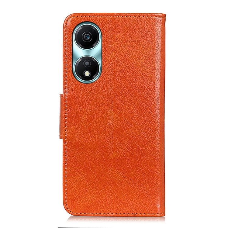 For Honor X5 Plus Nappa Texture Leather Phone Case(Orange)