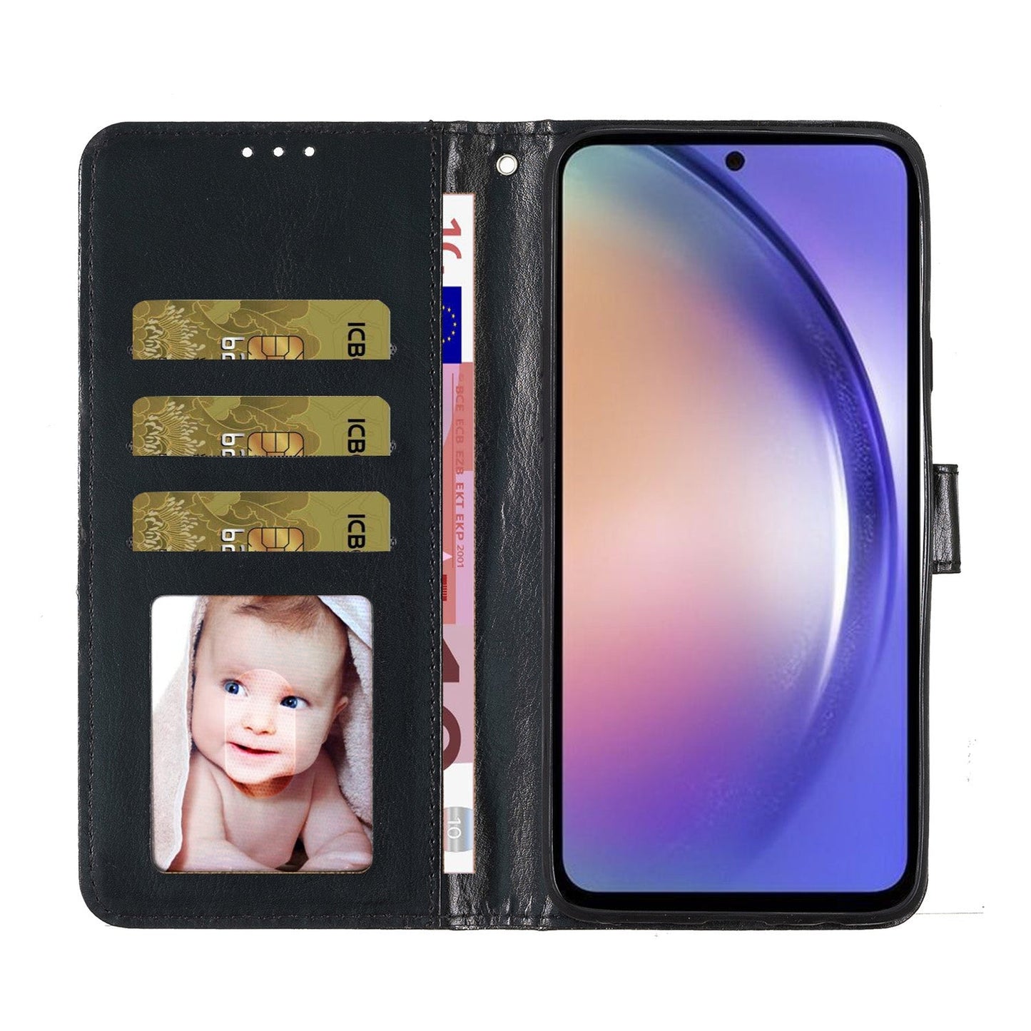 For Xiaomi 15 Pro Glitter Powder Flip Leather Phone Case(Black)