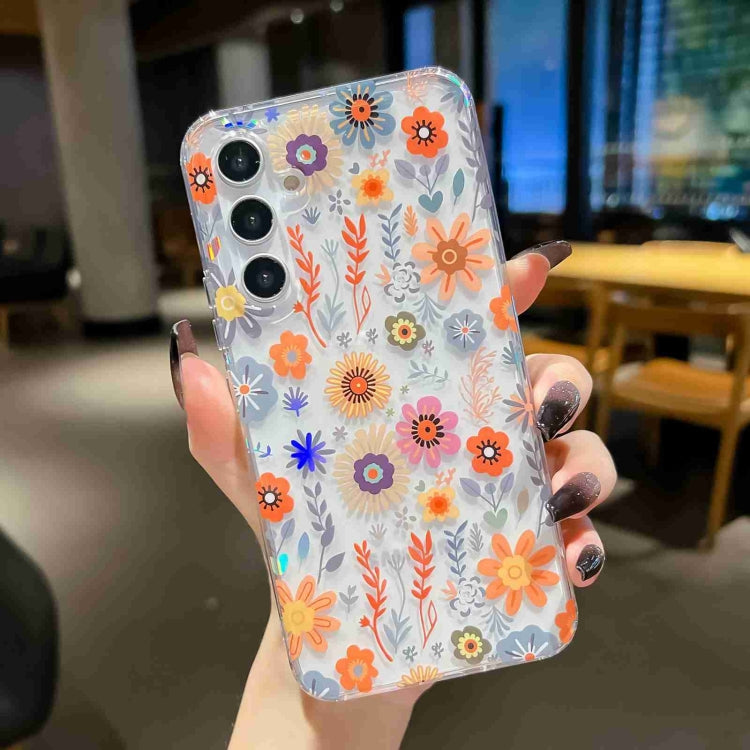 For Samsung Galaxy S24 5G Electroplated Symphony Phone Case(Chrysanthemum)