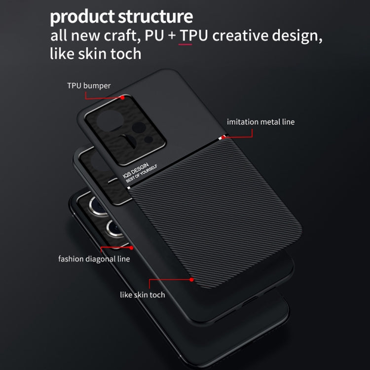 For Honor 90 GT Classic Tilt Strip Grain Magnetic Shockproof PC + TPU Phone Case(Black)