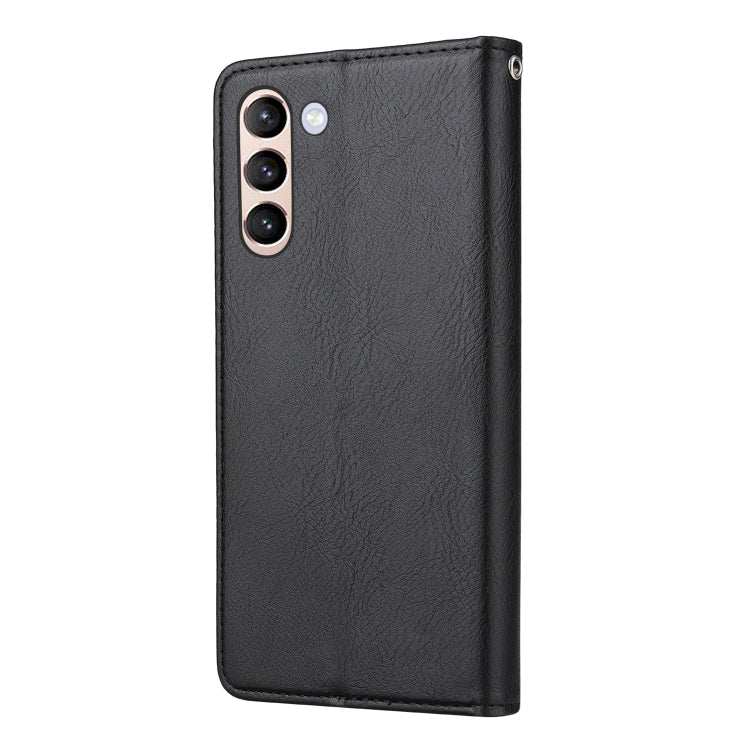 For Samsung Galaxy S24 5G Knead Skin Texture Flip Leather Phone Case(Black)