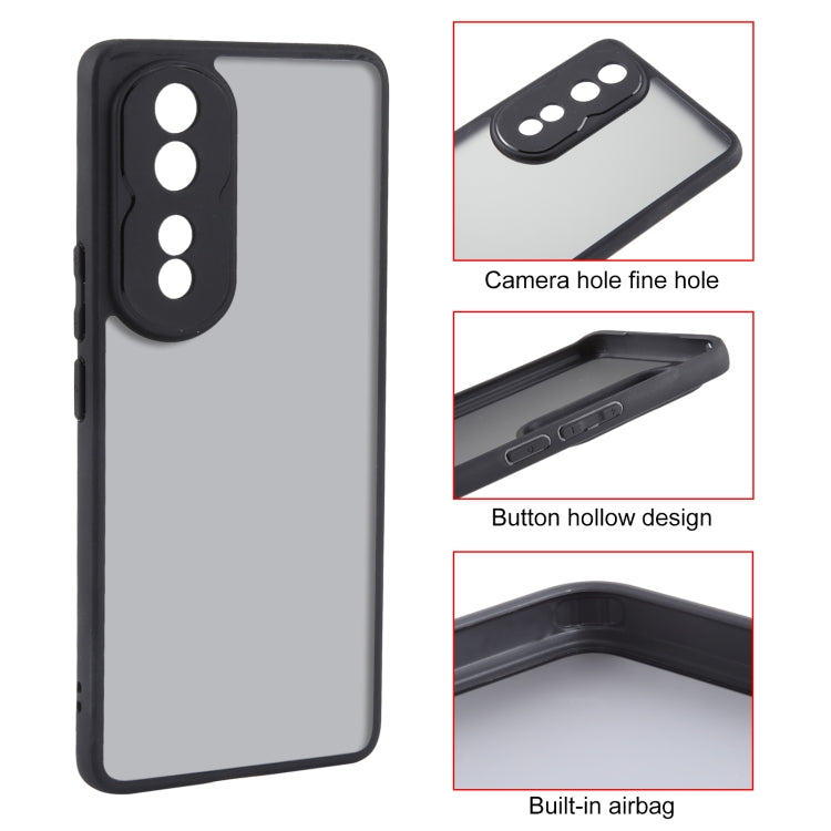 For Honor 80 Pro Fine Pore Matte Black TPU + PC Phone Case