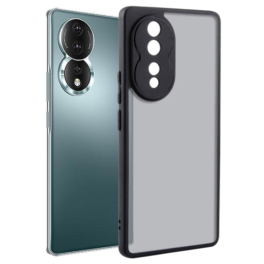 For Honor 80 Fine Pore Matte Black TPU + PC Phone Case