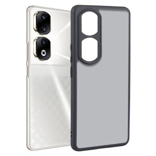 For Honor 90 Pro Fine Pore Matte Black TPU + PC Phone Case