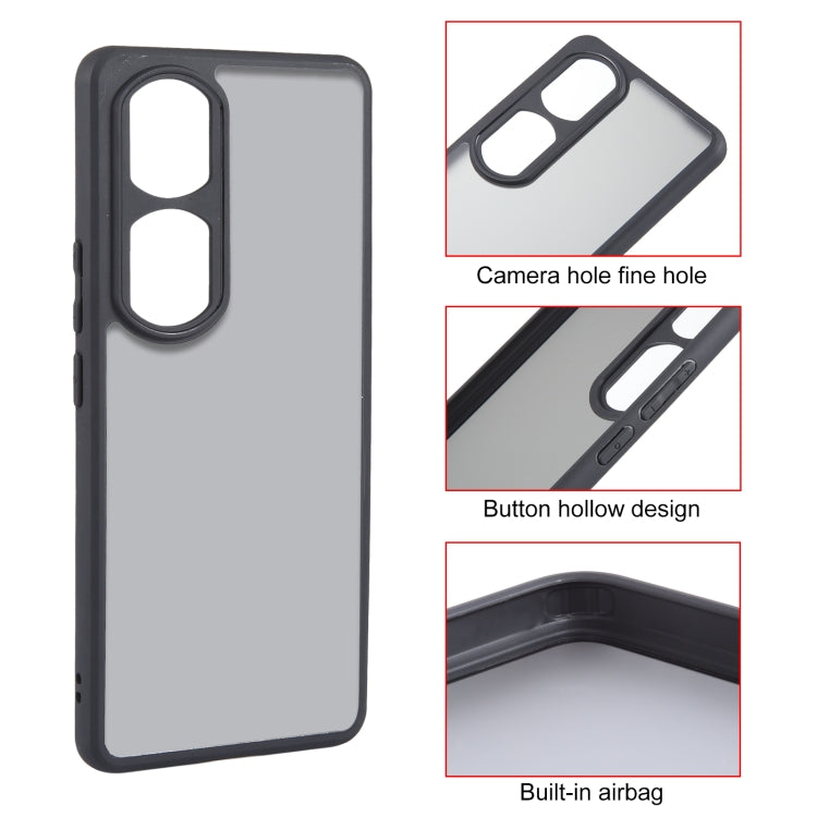 For Honor 90 Pro Fine Pore Matte Black TPU + PC Phone Case