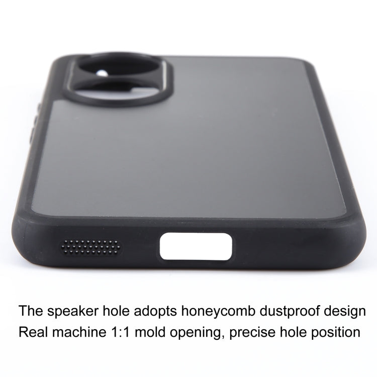 For Honor 90 Fine Pore Matte Black TPU + PC Phone Case