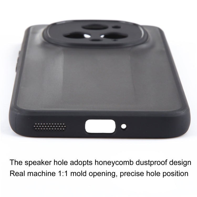 For Honor Magic5 Pro/Magic5 Ultimate Fine Pore Matte Black TPU + PC Phone Case
