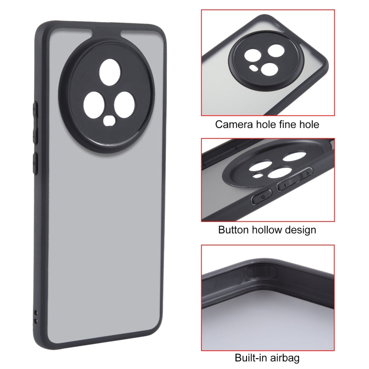 For Honor Magic5 Fine Pore Matte Black TPU + PC Phone Case