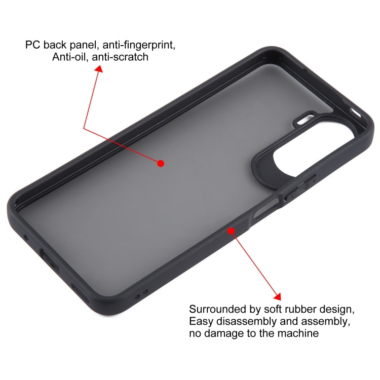 For Honor X50i Fine Pore Matte Black TPU + PC Phone Case
