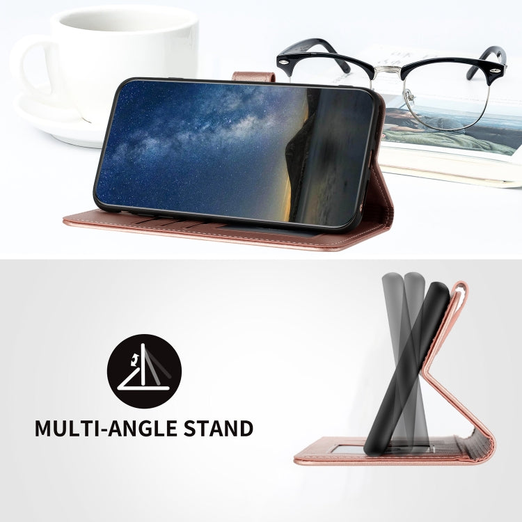 For Honor 100 Pro Datura Flower Embossed Flip Leather Phone Case(Rose Gold)