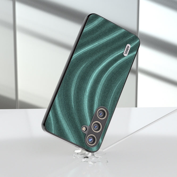 For Samsung Galaxy S24 5G ABEEL Galactic Pattern Protective Phone Case(Green)