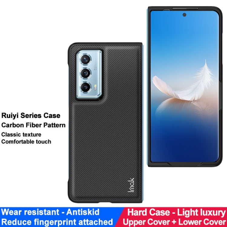 For Honor Magic Vs2 imak Ruiyi Series PU + PC Phone Case(Carbon Fiber Texture)