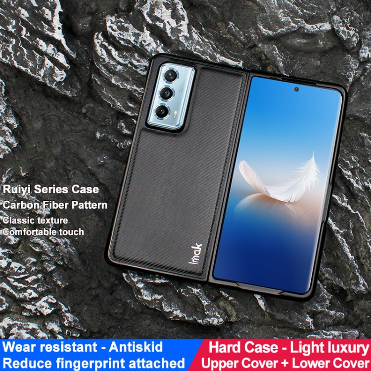For Honor Magic Vs2 imak Ruiyi Series PU + PC Phone Case(Carbon Fiber Texture)