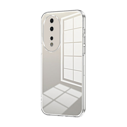 For Honor 80 Transparent Plating Fine Hole Phone Case(Transparent)
