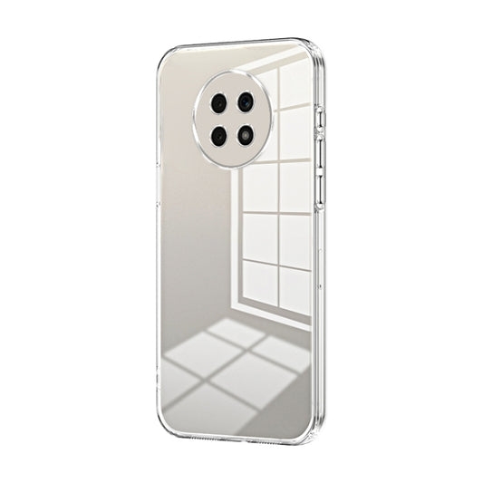 For Honor X20 Transparent Plating Fine Hole Phone Case(Transparent)