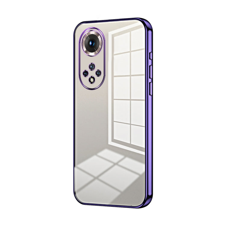 For Honor 50 Pro  / Huawei nova 9 Pro Transparent Plating Fine Hole Phone Case(Purple)