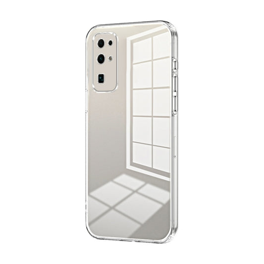 For Honor 30 Transparent Plating Fine Hole Phone Case(Transparent)