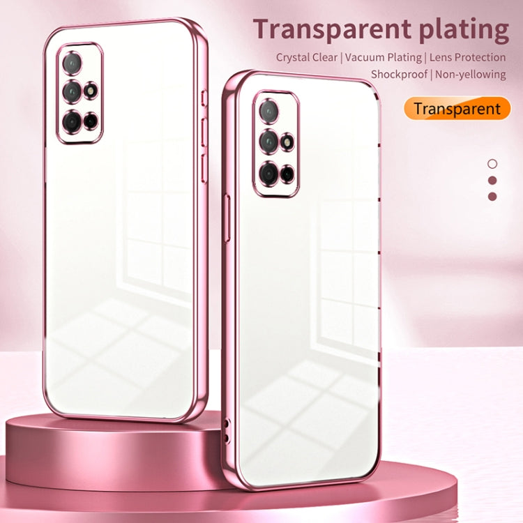 For Honor 30S Transparent Plating Fine Hole Phone Case(Transparent)