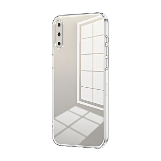 For Honor Play 3 Transparent Plating Fine Hole Phone Case(Transparent)