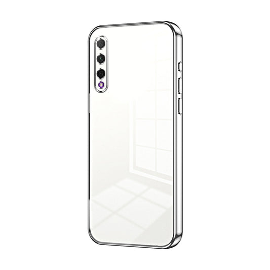 For Honor 9X Pro / Huawei Y9s Transparent Plating Fine Hole Phone Case(Silver)